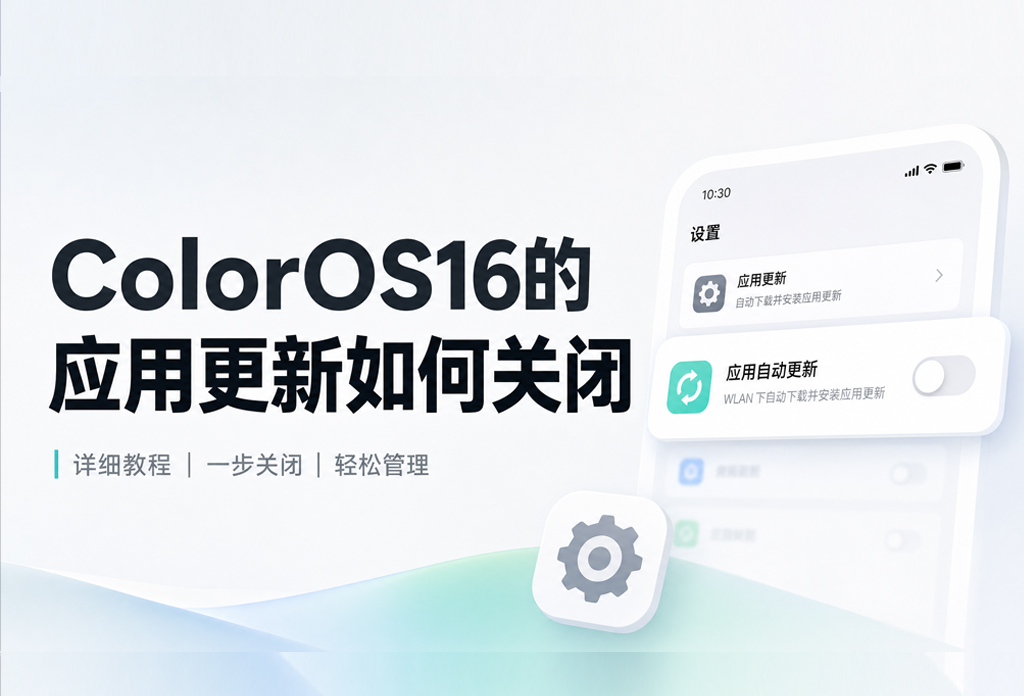 ColorOS16·关闭更新-欢喜的圈子